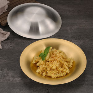 Plato hondo de acero inoxidable 304 para servir comida caliente y platos picantes - Product Image 3