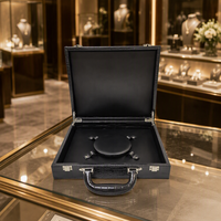 Boîte de rangement pour bijoux en MDF faite à la main RZ Crocodile, format plus grand, étui à colliers pour exposition