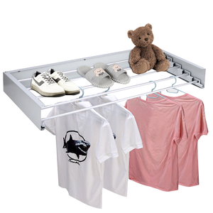 Hiện Đại Đa Năng Có Thể Gập Lại Quần Áo Khô Giá Treo Tường Quần Áo Khô Giá Cho Trong Nhà Ngoài Trời - Product Image 3