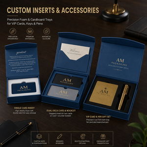 Exquisite <strong>Wedding</strong> Invitation <strong>Card</strong> Holder Magnetic Gift <strong>Box</strong> with Embossing and Glossy Lamination Custom Art Paper Packaging - Product Image 3