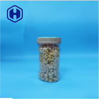 Pot en plastique PET transparent ovale sans BPA de qualité alimentaire pour les collations, le chocolat, les fruits confits