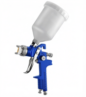 Pistolet de pulvérisation HVLP sans air portatif 600cc 1.4mm bleu pas cher pour peinture automobile automatique H827