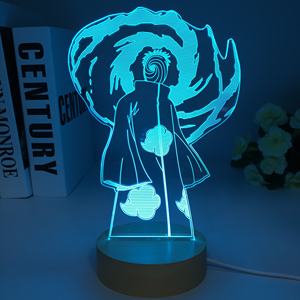 Nouveau Anime Led Lumière En Bois Japonais Anime Figure pour Chambre Décoratif Veilleuse Cadeau D'anniversaire Enfants Chambre 3d Lampe De Table <span class=keywords><strong>Manga</strong></span> - Product Image 4