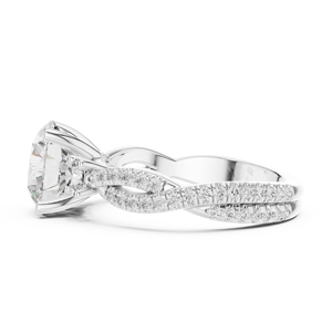 Hermoso Anillo de Diamantes Cultivados en Laboratorio, Chapado en Oro de 14K, 18K y 22K, para Mujer, Anillo de Compromiso, Boda, Joyería Fina, Regalo - Product Image 4