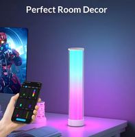 Lampe d'ambiance intelligente à changement de couleur et intensité variable, contrôle par application à distance, batterie 3600 mAh, design moderne, lampe de chevet pour