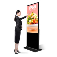 Tótems con Pantalla LCD de 55 y 65 Pulgadas, con Wifi, para Publicidad en Interiores, Equipos de Reproducción, Señalización Digital