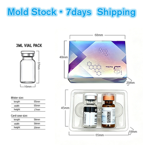Nuovo Prodotto: Scatola Personalizzata per Doppio Flacone da 3ml, Contenitore per Peptidi, Scatola di Spedizione con Vassoio in Plastica Blister - Product Image 1