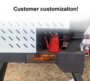 KM0501A 新デザイン 5kW モダン 自立型 無電源 室内外兼用 ペレットストーブ ヒーター 暖炉 - Product Image 3