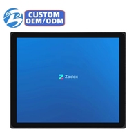 Nueva Pantalla Industrial de 19 Pulgadas, VGA, USB, Táctil Capacitiva, Pantalla Cuadrada, Marco de Aluminio Metálico, TFT Integrado, Plano, OEM Industrial