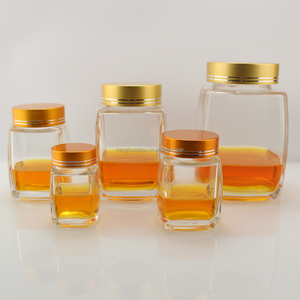 Bán Buôn Chất Lượng Cao Sang Trọng 50Ml 100Ml 180Ml 380Ml 730Ml Vuông Thủy Tinh Lưu Trữ Mật Ong Jar Mứt Với Vít Nắp - Product Image 1