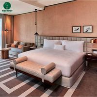 Moontree Ensemble de meubles de chambre à coucher 5 étoiles modernes Moontree Custom Made Hotel Apartment Lobby de luxe en bois Mobilier d'hôtel