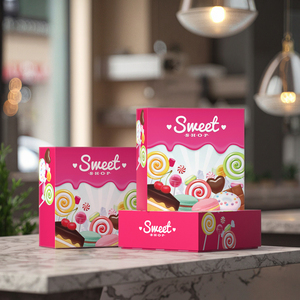 Tùy Chỉnh Thực Phẩm Nắp Và Cơ Sở Hộp Sang Trọng Sô Cô La Kính Thiên Văn Hộp Sô Cô La Giấy Hộp Quà Tặng Với Logo Của Riêng Bạn - Product Image 1