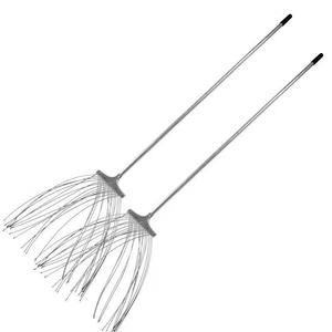 Rastrillo extintor de incendios de acero inoxidable, juego de 2 piezas, duradero, para incendios forestales de clase A - Product Image 1