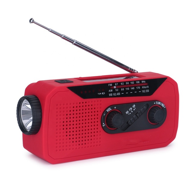 Survival Radio AM FM Portable Emergency Multifunction Radio and Flashlight