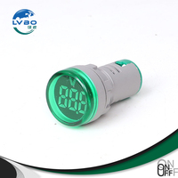 AD16-22DS 22mm Afficheur numérique LED, voyant lumineux, lampe de signalisation, voltmètre, ampèremètre, fréquencemètre AC 60-500V, voyant pilote