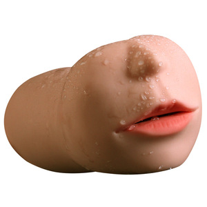 Copa de Masturbación Oral Realista, Elástica, Inodora, Color Trigo, con Efecto de Garganta Profunda, Juguete Sexual Masculino, Suministro de Fábrica - Product Image 4