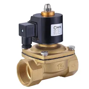 2 W Serie 2 Way 12 Volt 24 Volt Rvs Messing Elektrische Water Air Valve Elektrische Water Magneetventiel