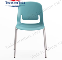 Chaise de formation en plastique portable en fibre de verre polypropylène test de crochet caché cyclique de grande taille pour appartement scolaire