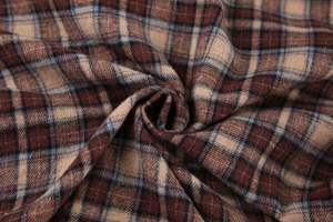 Camicetta Casual a Quadri con Colletto Rovesciato e Bottoni per <span class=keywords><strong>Donna</strong></span> 2024 Streetwear Manica Lunga Vestibilità Ampia Vintage Anti-Pilling <span class=keywords><strong>Marrone</strong></span> - Product Image 6