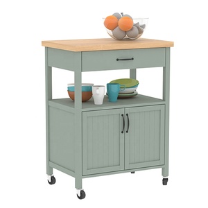 Nouveau <span class=keywords><strong>design</strong></span> de chariot de service mobile pour le stockage des aliments chariots en bois pour îlots de cuisine - Product Image 1