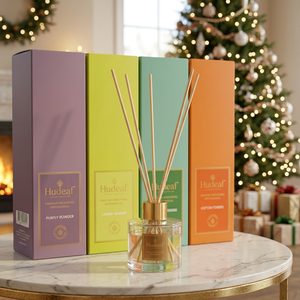 Hudeaf Reed <b>Diffuser</b> Set 50ml Glass <b>Bottle</b> Luxury Fragrance Gift Box Christmas Home Decor - Product Image 1