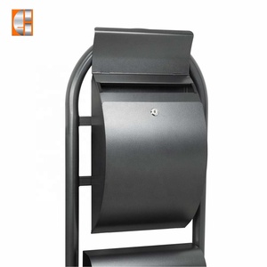 Custom Galvanized Steel Outdoor Freestanding Mailbox <strong>Post</strong> <strong>Box</strong> <strong>for</strong> Outdoor <strong>Home</strong> or Garden Use Mailbox Letter <strong>Box</strong> - Product Image 5