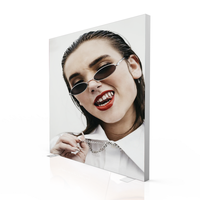 Support de bannière publicitaire portable à impression personnalisée 10x10FT, double face, sans cadre, en tissu fin, avec boîte lumineuse LED autoportante