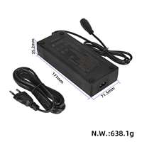 Chargeur de batterie pour trottinette électrique LP16 66,4 V 1,75 A, prise EU, chargeur de trottinette 66,4 V pour DUALTRON, chargeur universel 66,4 V