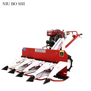 Hot Sale Small Grain Harvester/mini Rice Reaper with Diesel Engine Power/farm Reaper Binder Machine Wheat Cutting Machine