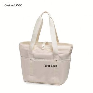 Sac fourre-tout personnalisé avec logo, fermeture éclair et grande poche, motif ballon, pour cadeaux promotionnels - Product Image 5
