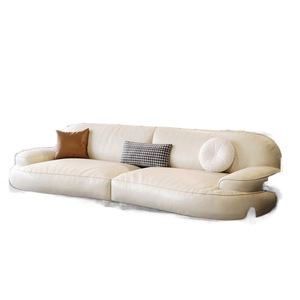 Divano Reclinabile in Tessuto Bianco Soffice a Due Posti con Seduta Profonda, Design Confortevole per Appartamenti e Hotel - Product Image 4