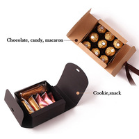 Boîte cadeau pliable en carton recyclable personnalisée pour vêtements, accessoires, écharpes, biscuits, bonbons, bougies, emballage avec laminage mat