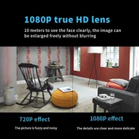 Mini caméra sans fil 1080P avec capteur CMOS, carte TF, WiFi, détection de mouvement, enregistreur vidéo vocal DVR, accès multi-utilisateurs à distance