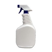 Botol Plastik PET Putih Berkualitas Tinggi 300ml 500ml dengan Pompa Semprot untuk Pembersih Dapur Kamar Mandi Merek MS Cetak Sablon