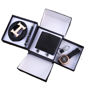 Coffret Cadeau Montre Homme de Luxe Grande Marque, Ceinture en Cuir Haute Qualité, Lunettes de Soleil, Parfum et Bijoux – Idéal pour Petit Ami, <span class=keywords><strong>Mari</strong></span>, Papa - Product Image 2