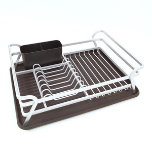 Escurridor de Platos Cuadrado de Aluminio con Bandeja de Secado Rápido para Cocina - Product Image 3