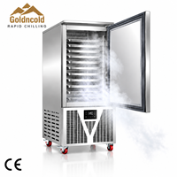 Machine de congélateur à air comprimé à congélation rapide à flash rapide ultra-froid efficace à 10 plateaux avec dégivrage