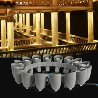 Lampu Sorot Pohon Taman AC Aluminium Tahan Air IP66 Lampu Cincin Pohon LED
