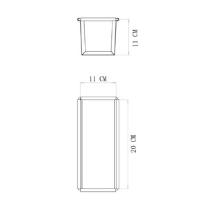 Molde para Pan Tostado Antiadherente Sin PFOA de 11x11x20 cm, Molde para Pan de Aleación de Acero Alusi con Tapa Deslizante para Panadería Comercial - Product Image 4