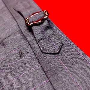 Completo da <span class=keywords><strong>Uomo</strong></span> <span class=keywords><strong>Grigio</strong></span> 100% Lana a Righe - Blazer e Pantaloni Eleganti per Ufficio, Matrimonio e Cerimonie - Collezione 2026 Hot Sale - Product Image 6