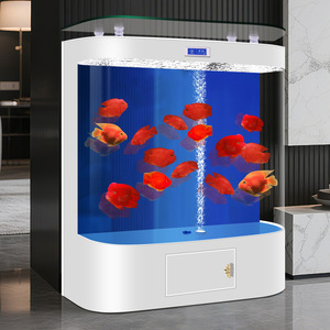Grand <span class=keywords><strong>aquarium</strong></span> incurvé sans changement d'eau, écologique, sur pied pour salon - Product Image 6