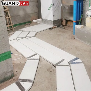 Tuyau plat rectangulaire souterrain à haut débit d'air, directement de l'usine, 256*48mm, PVC, paroi de 3,0mm, pour système d'air frais pour toute la maison - Product Image 5