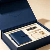 Boîte cadeau d'affaires de style livre magnétique haut de gamme, écologique, recyclable, avec doublure en mousse EVA antichoc et couvercle amovible