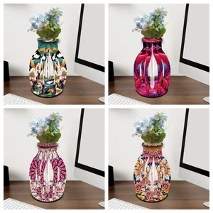 Peinture Diamant DIY : Vase Floral Abstrait Imprimé Aquarelle, Artisanat de Haute Qualité, Perles Rectangulaires en Plastique, Décoration Maison - Product Image 3