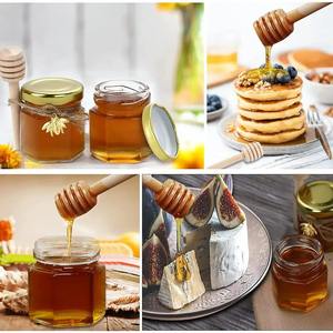 Produttori di bomboniere per festa di nozze Stock natale 1.5oz <span class=keywords><strong>barattolo</strong></span> di miele Mini esagoni <span class=keywords><strong>barattolo</strong></span> di miele di <span class=keywords><strong>vetro</strong></span> con legno mestolo - Product Image 2