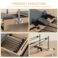 Reformer Pilates Lipat Multifungsi Berkualitas Tinggi dari Kayu Oak, Grosir Formfit Yoga