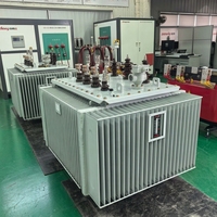 Transformateur de distribution d'électricité électrique 100 kVA, transformateur triphasé immergé dans l'huile, puissance 50/60 Hz