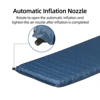 Matelas de camping gonflable en mousse à enrouler confortable lit pneumatique doux et respirant avec sac fourre-tout