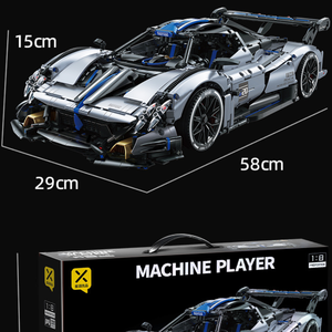 88806 Pagani Technical Super Racing Sport Car Supercar Hypercar <span class=keywords><strong>1</strong></span>:8 Modellino Mattoncini da Costruzione Giocattoli Regali di Natale - Product Image 3
