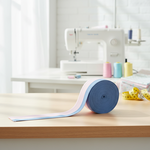 Bandeau de maternité respirant et élastique à motif chevrons |   Ceinture de surveillance fœtale rose et bleu pâle pour la <span class=keywords><strong>grossesse</strong></span>, textile de maison - Product Image 3